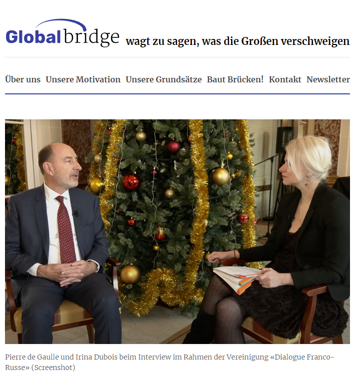 Pierre de Gaulle, Enkel von Charles de Gaulle, spricht Klartext über die USA, die NATO und die europäischen Medien