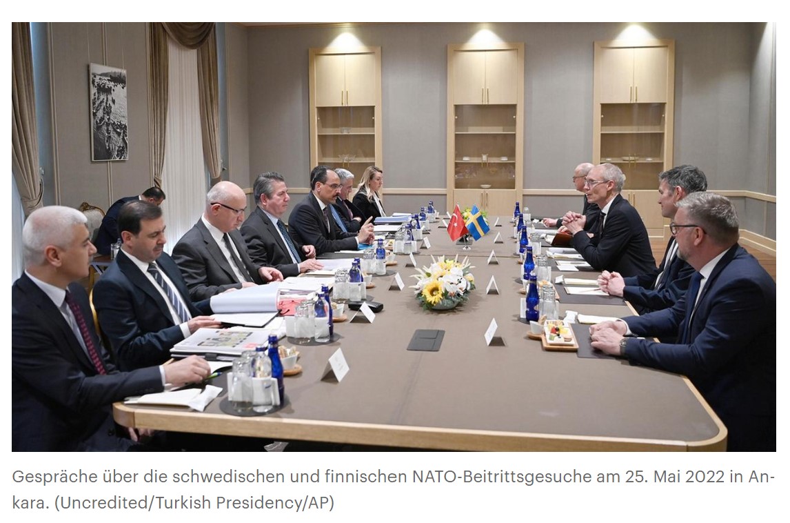 Schweden und Finnland beraten mit der Türkei über NATO-Beitritt