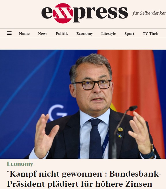 "Kampf nicht gewonnen": Bundesbank-Präsident plädiert für höhere Zinsen