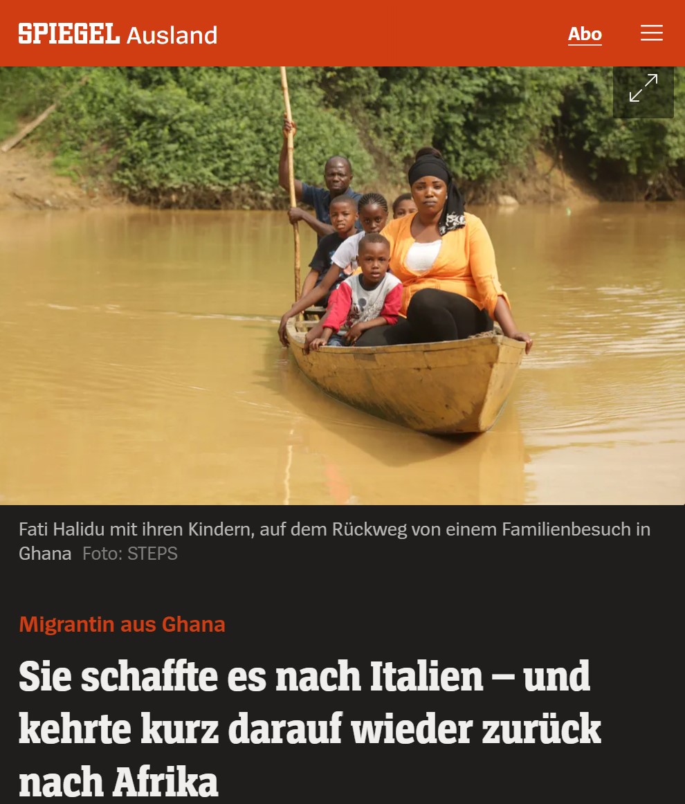 Sie schaffte es nach Italien – und kehrte kurz darauf wieder zurück nach Afrika