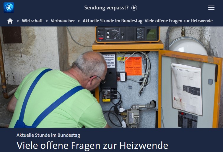 Aktuelle Stunde im Bundestag: Viele offene Fragen zur Heizwende