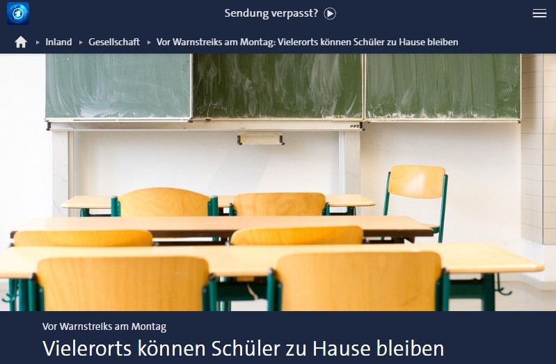 Vielerorts können Schüler zu Hause bleiben
