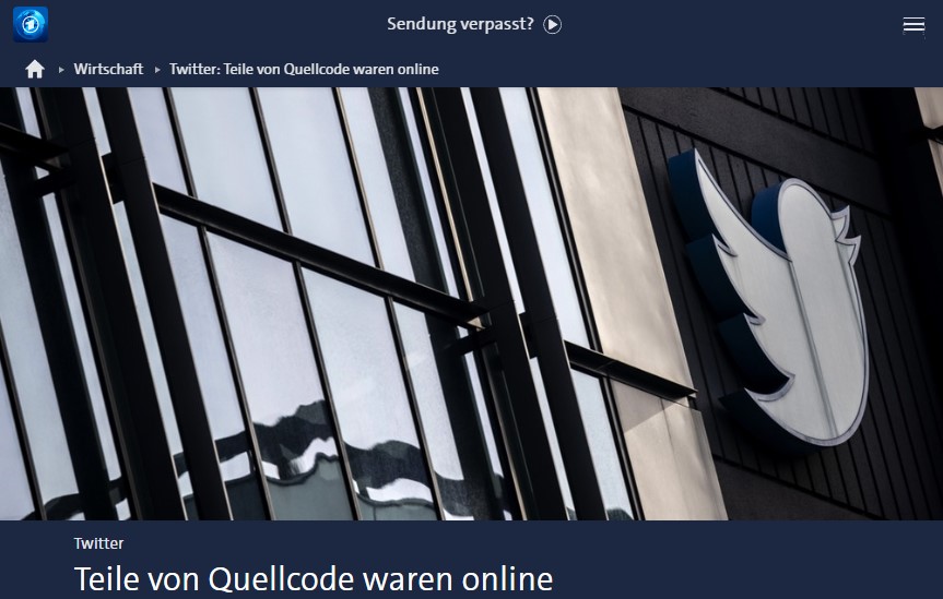 Twitter: Teile von Quellcode waren online