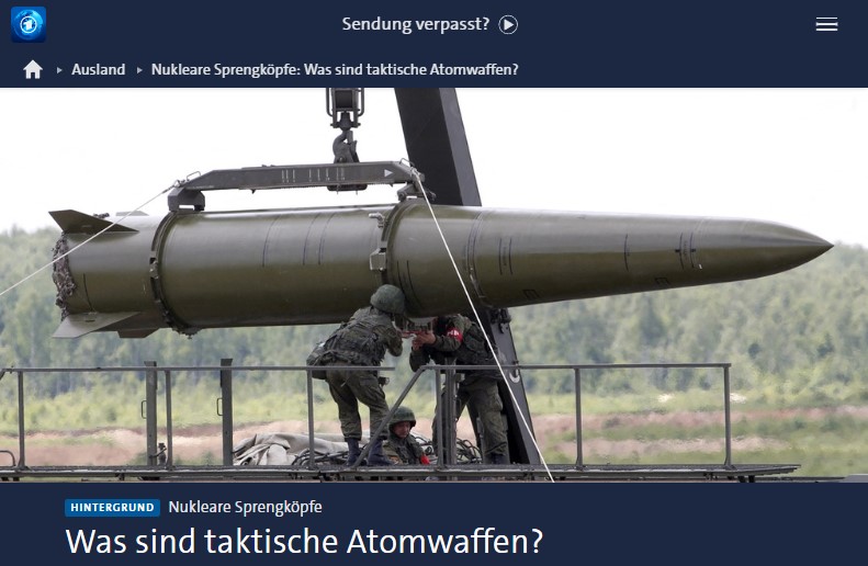 Was sind taktische Atomwaffen?