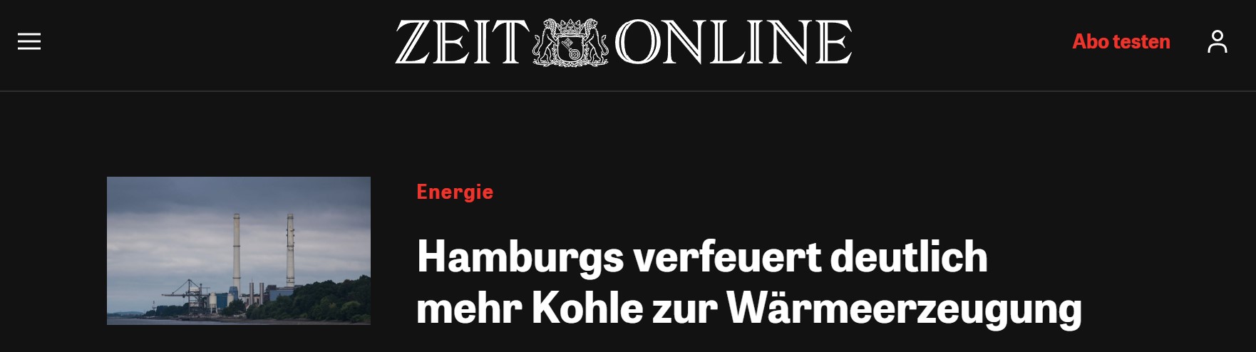 Hamburgs verfeuert deutlich mehr Kohle zur Wärmeerzeugung