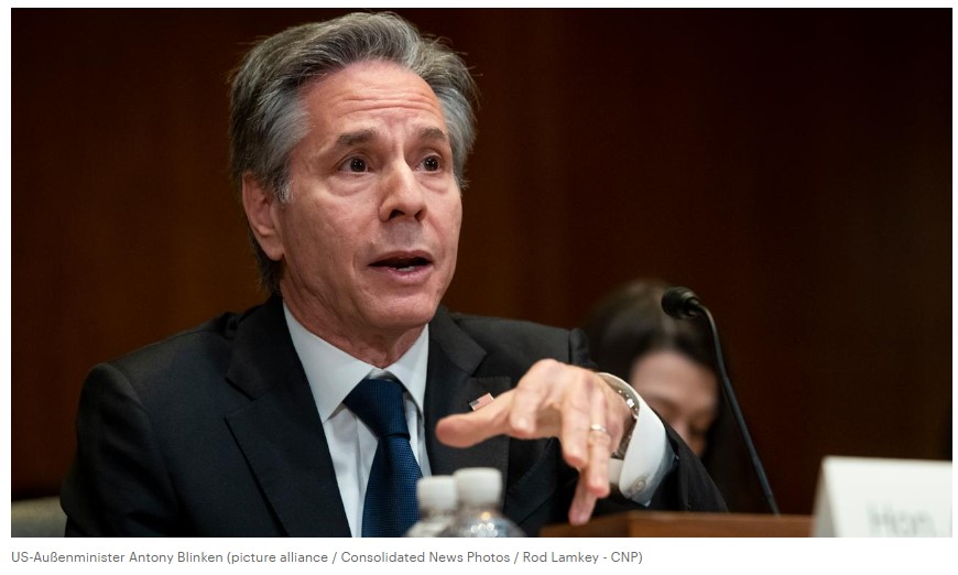 Blinken: Keine Hinweise auf chinesische Waffenlieferungen an Moskau