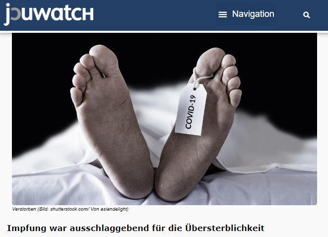 Impfung war ausschlaggebend für die Übersterblichkeit