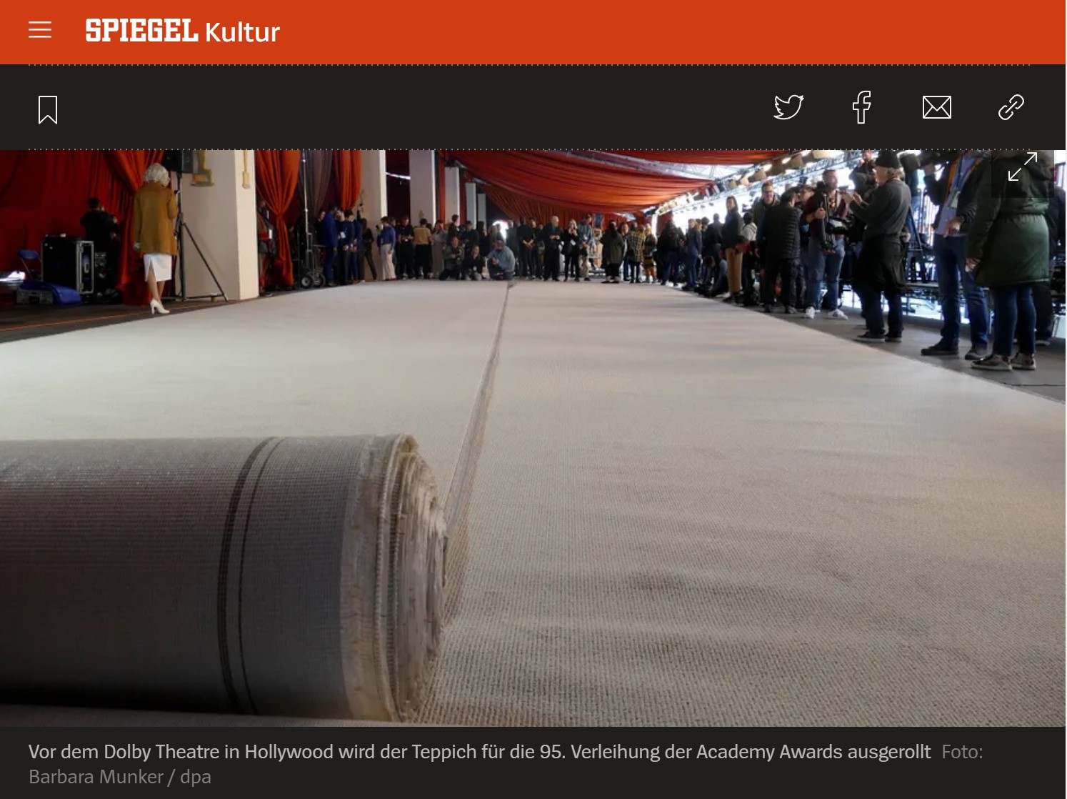 Oscars finden erstmals seit Jahrzehnten ohne roten Teppich statt