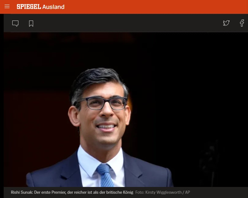 Rund fünf Millionen Pfund Einkünfte, eine Million Steuern Britischer: Premier Sunak veröffentlicht Steuererklärung