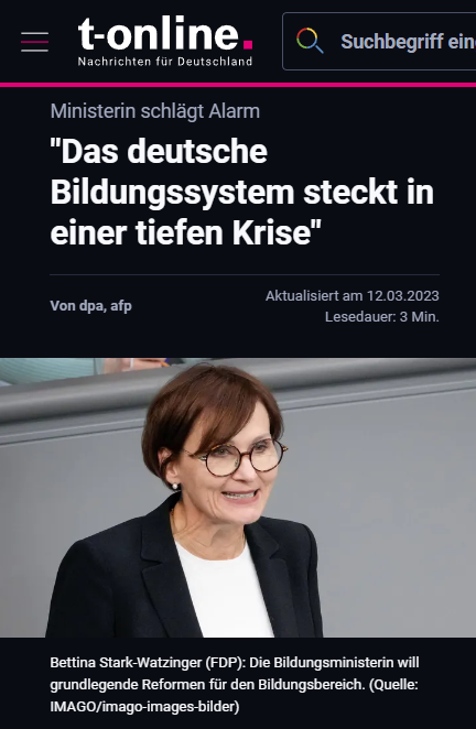 "Das deutsche Bildungssystem steckt in einer tiefen Krise"