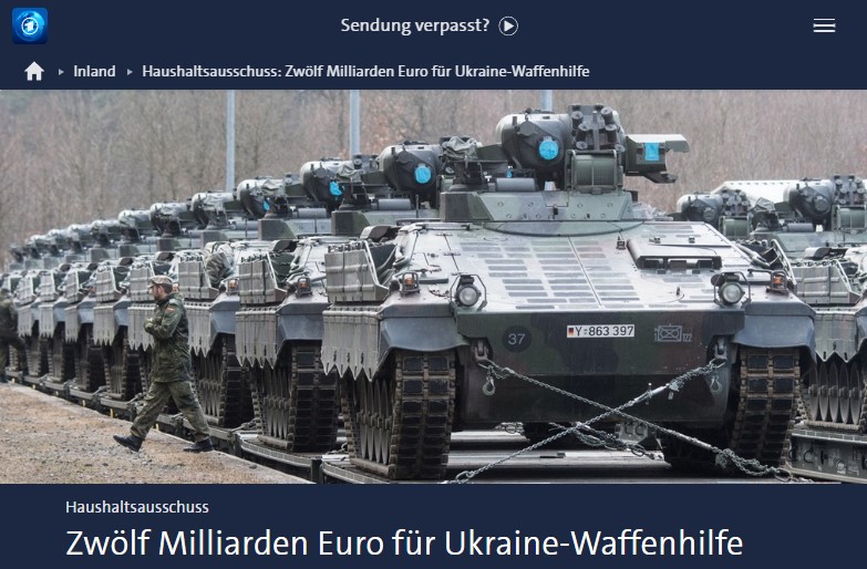 Haushaltsausschuss Zwölf Milliarden Euro für Ukraine-Waffenhilfe