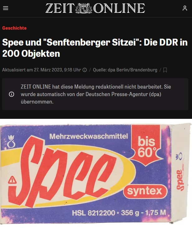 Spee und "Senftenberger Sitzei": Die DDR in 200 Objekten