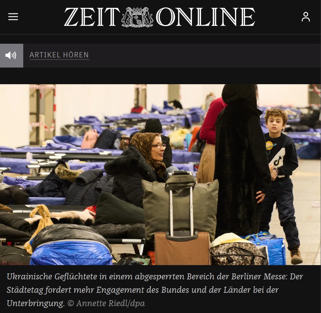 Städtetag fordert Bund zum Bau eigener Flüchtlingsunterkünfte auf