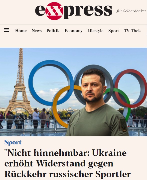 "Nicht hinnehmbar": Ukraine erhöht Widerstand gegen Rückkehr russischer Sportler