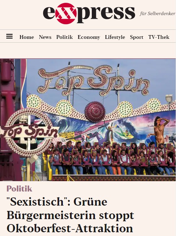 "Sexistisch": Grüne Bürgermeisterin stoppt Oktoberfest-Attraktion