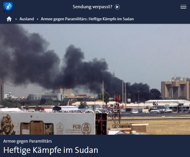 Armee gegen Paramilitärs: Heftige Kämpfe im Sudan