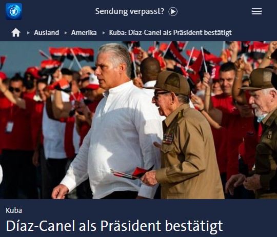 Kuba: Díaz-Canel als Präsident bestätigt