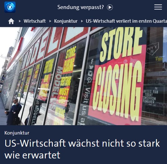 US-Wirtschaft wächst nicht so stark wie erwartet