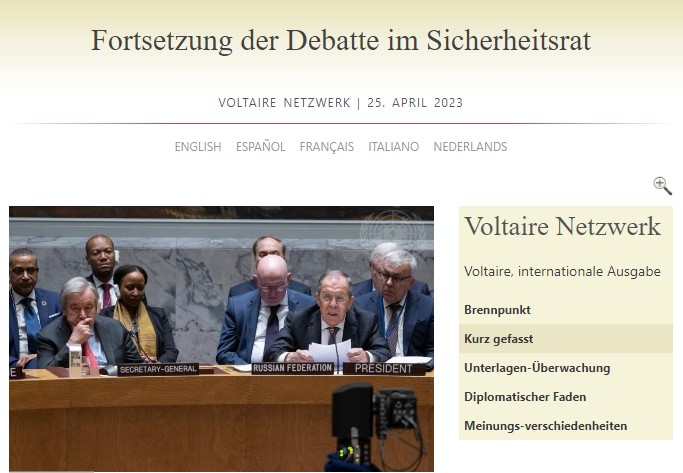 Fortsetzung der Debatte im Sicherheitsrat