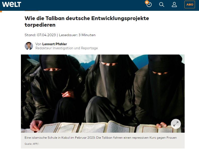 Wie die Taliban deutsche Entwicklungsprojekte torpedieren