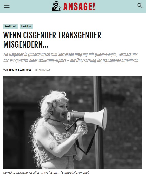 WENN CISGENDER TRANSGENDER MISGENDERN…