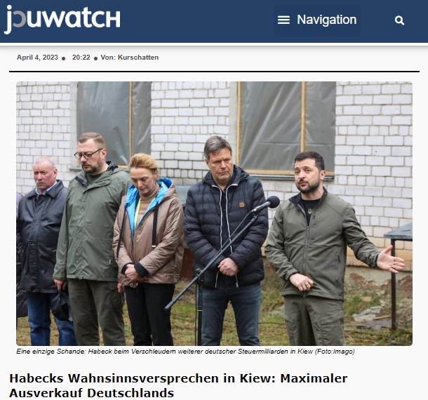 Habecks Wahnsinnsversprechen in Kiew: Maximaler Ausverkauf Deutschlands