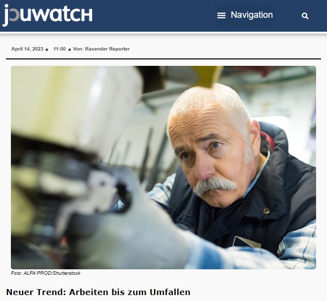 Neuer Trend: Arbeiten bis zum Umfallen