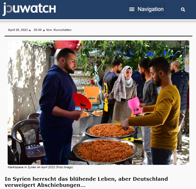 In Syrien herrscht das blühende Leben, aber Deutschland verweigert Abschiebungen…