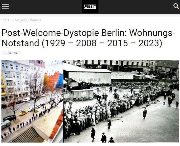 Post-Welcome-Dystopie Berlin: Wohnungs-Notstand (1929 – 2008 – 2015 – 2023)