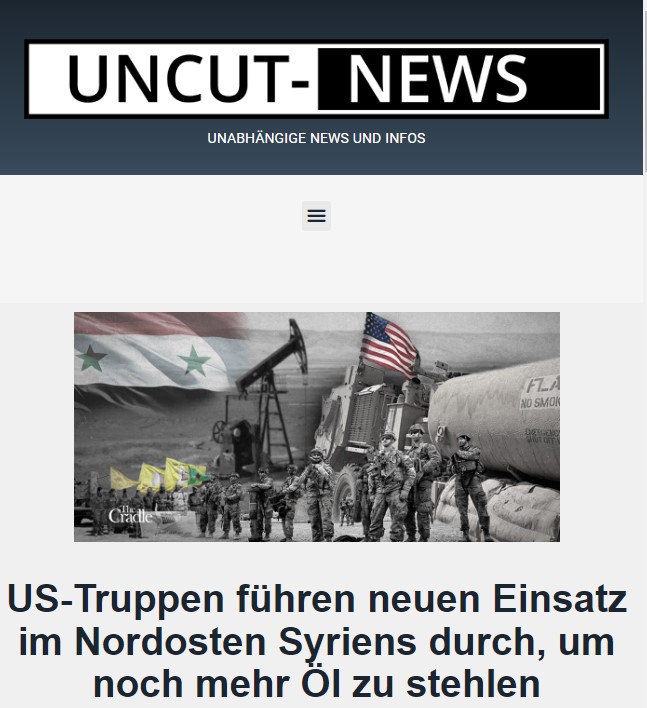 US-Truppen führen neuen Einsatz im Nordosten Syriens durch, um noch mehr Öl zu stehlen