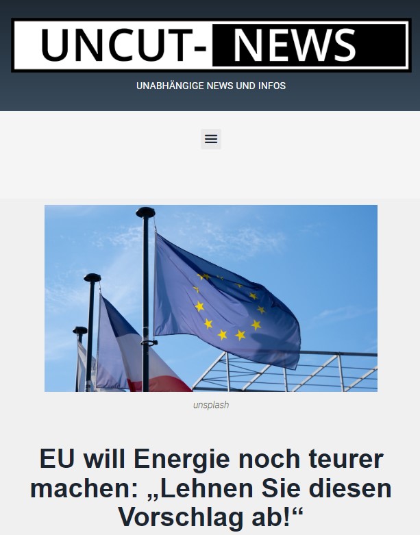 EU will Energie noch teurer machen: „Lehnen Sie diesen Vorschlag ab!“