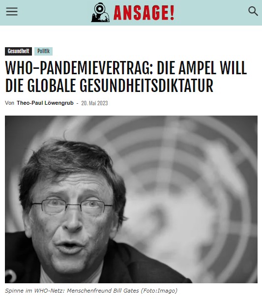 WHO-PANDEMIEVERTRAG: DIE AMPEL WILL DIE GLOBALE GESUNDHEITSDIKTATUR