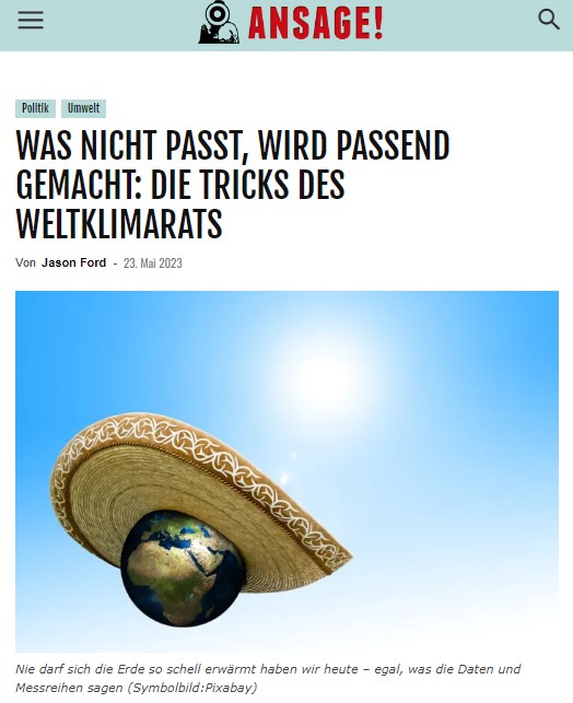 WAS NICHT PASST, WIRD PASSEND GEMACHT: DIE TRICKS DES WELTKLIMARATS