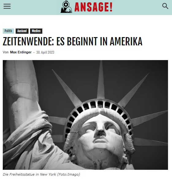 ZEITENWENDE: ES BEGINNT IN AMERIKA
