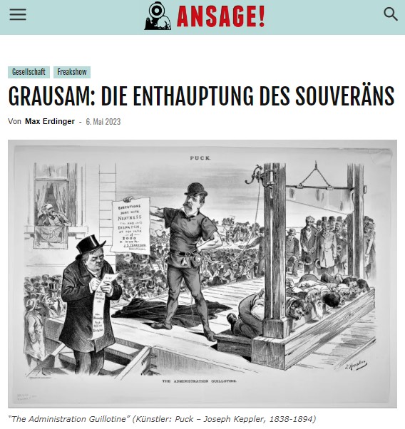 GRAUSAM: DIE ENTHAUPTUNG DES SOUVERÄNS