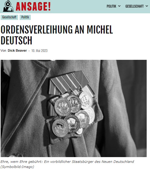 ORDENSVERLEIHUNG AN MICHEL DEUTSCH