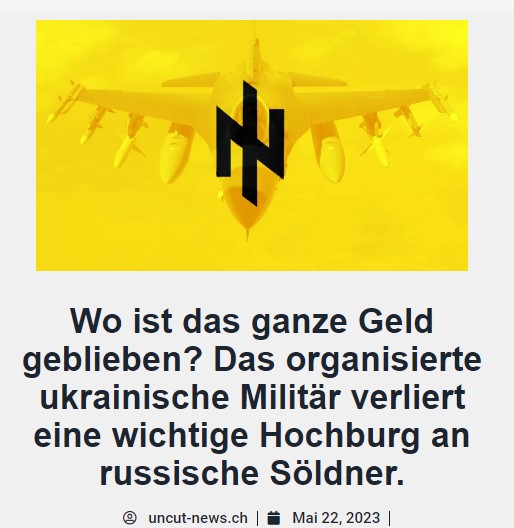 Wo ist das ganze Geld geblieben? Das organisierte ukrainische Militär verliert eine wichtige Hochburg an russische Söldner.