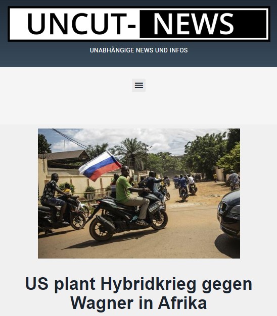 US plant Hybridkrieg gegen Wagner in Afrika