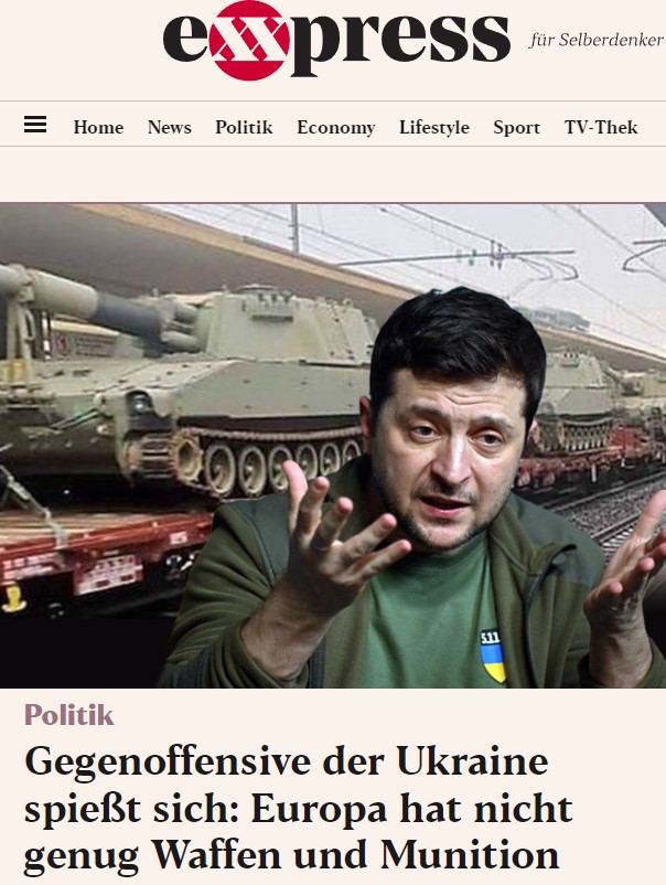 Gegenoffensive der Ukraine spießt sich: Europa hat nicht genug Waffen und Munition