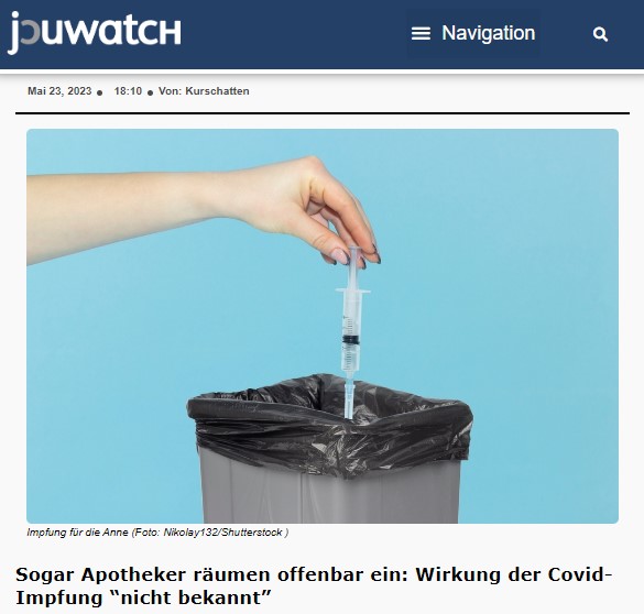 Sogar Apotheker räumen offenbar ein: Wirkung der Covid-Impfung “nicht bekannt”