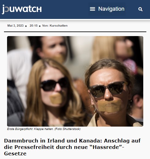 Dammbruch in Irland und Kanada: Anschlag auf die Pressefreiheit durch neue “Hassrede”-Gesetze