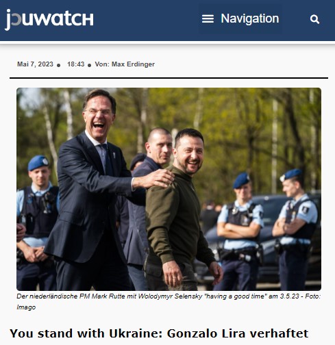 You stand with Ukraine: Gonzalo Lira verhaftet