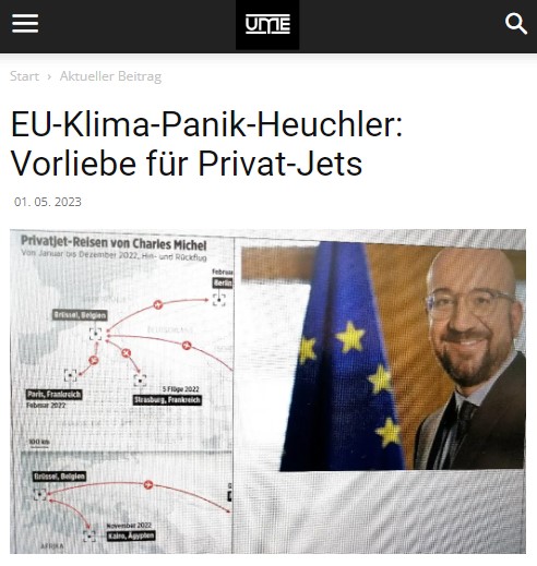 EU-Klima-Panik-Heuchler: Vorliebe für Privat-Jets