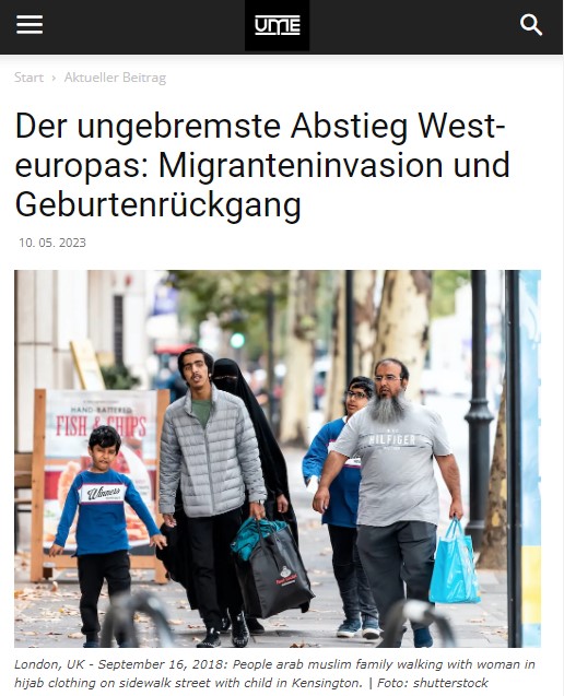 Der unge­bremste Abstieg West­eu­ropas: Migran­ten­in­va­sion und Geburtenrückgang