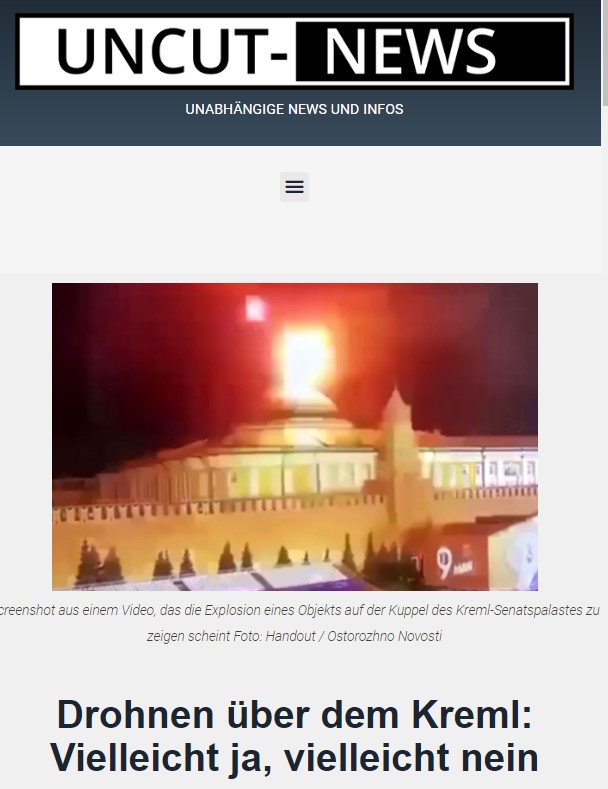 Drohnen über dem Kreml: Vielleicht ja, vielleicht nein