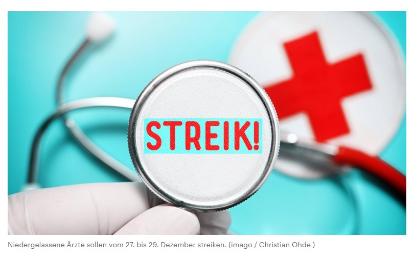 Gesundheitspolitik - Virchowbund ruft Arztpraxen ab heute zum Streik auf