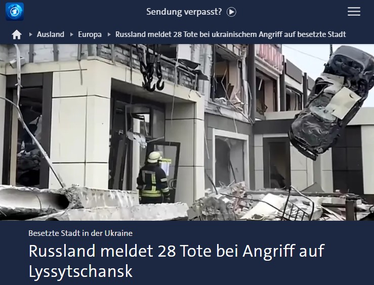 Russland meldet 28 Tote bei ukrainischem Angriff auf besetzte Stadt