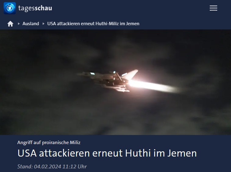 USA attackieren erneut Huthi-Miliz im Jemen