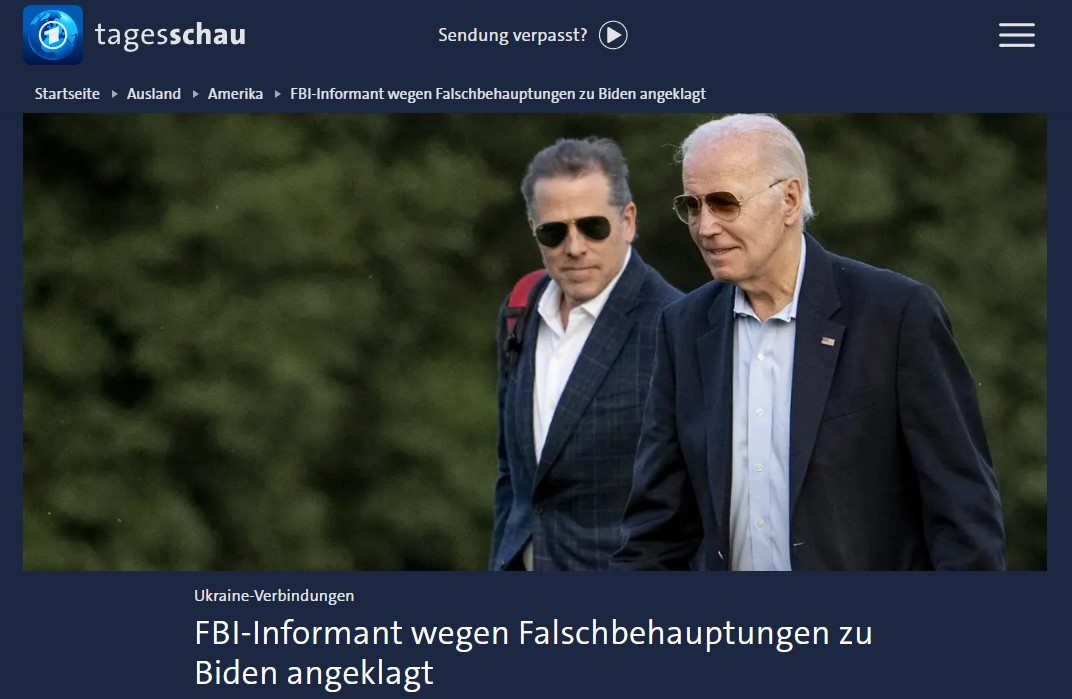 FBI-Informant wegen Falschbehauptungen zu Biden angeklagt