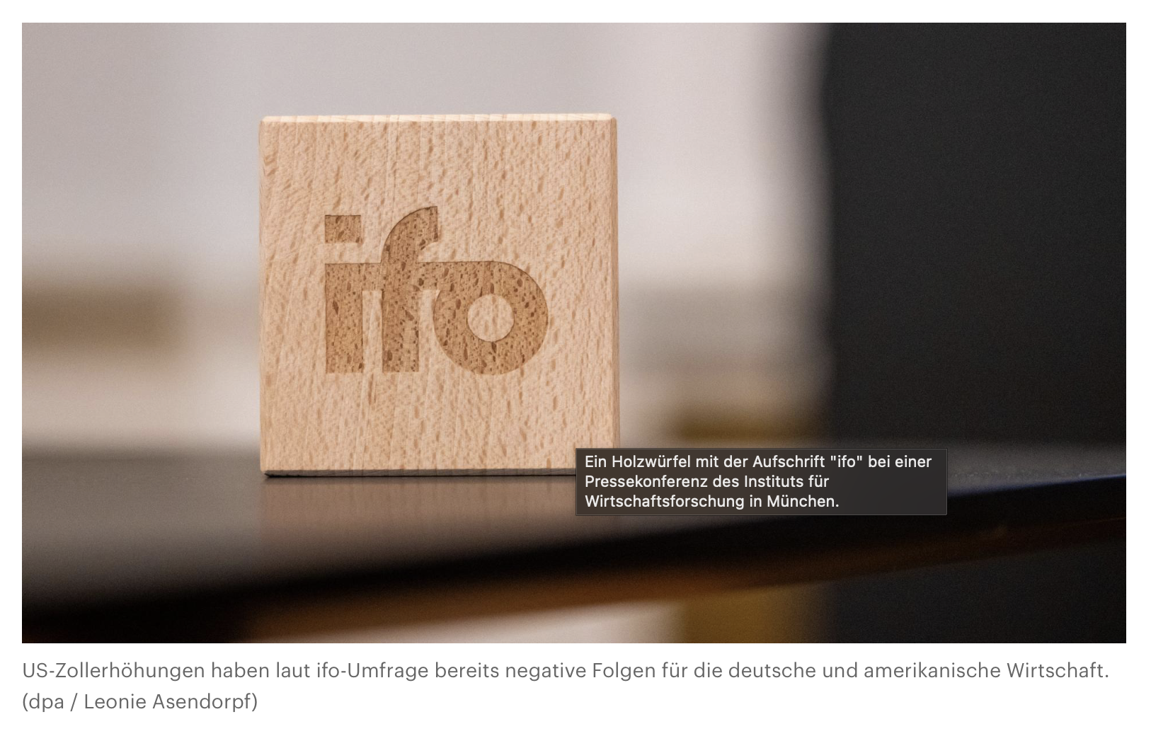 Wirtschaft - Ifo-Umfrage: Deutsche Industrie spürt bereits Folgen der US-Zölle